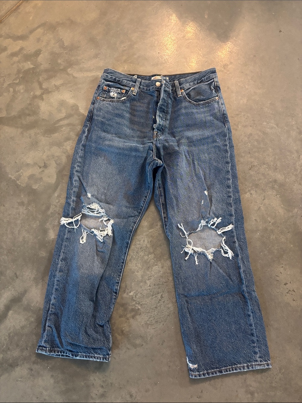 Levi's rib cage ankle straight jeans 32